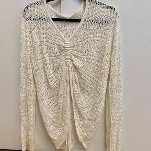 White Cover Up Sweater